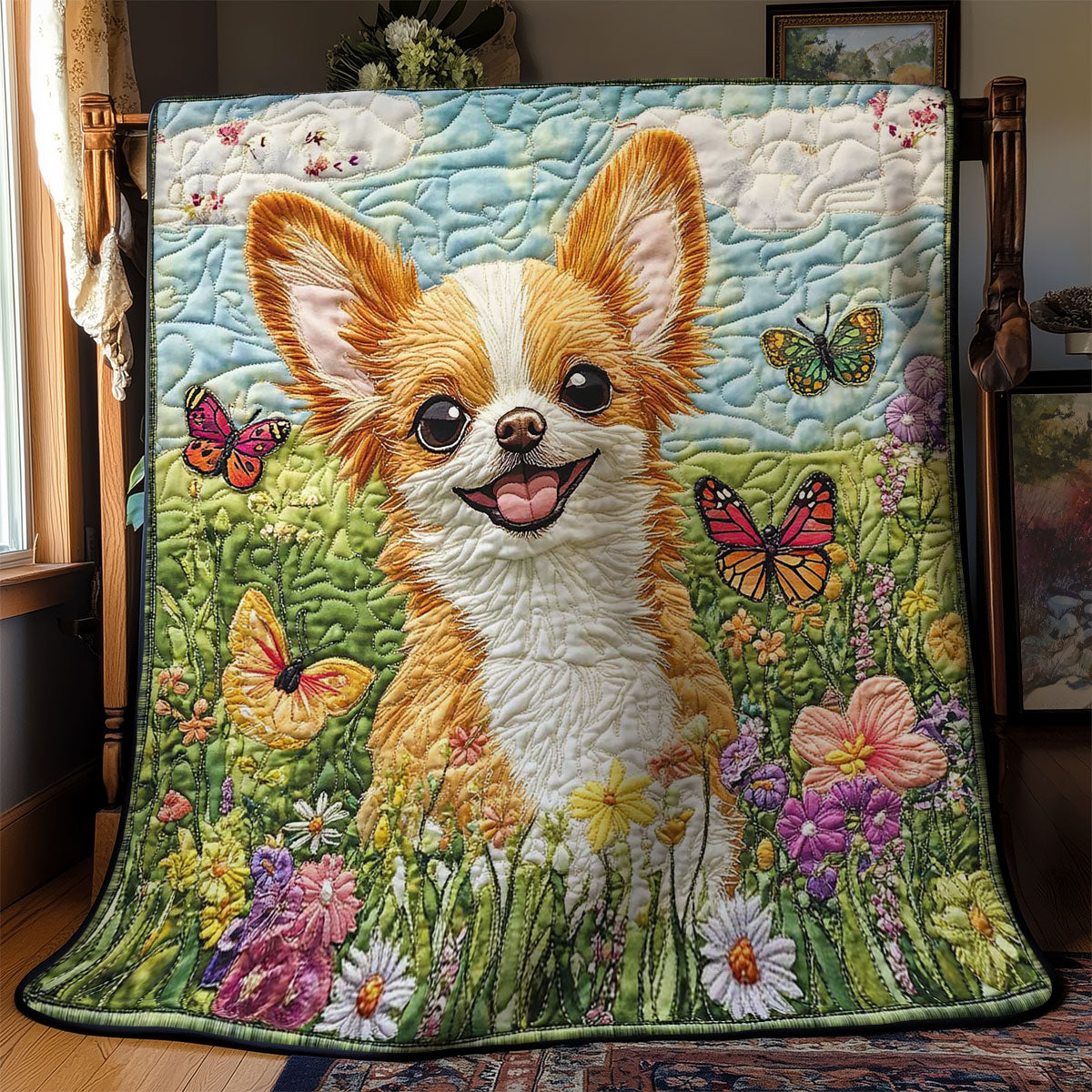 Fluffy Chihuahua WN2403034CL Quilt