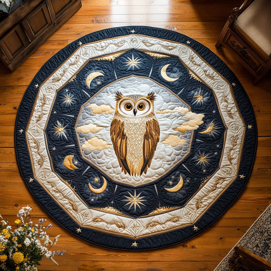 Celestial Owl CW1108002CL Quilted Round Mat
