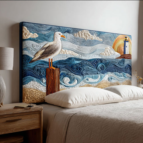 Coastal Silence CP1712015CL Quilted Headboard Slipcover