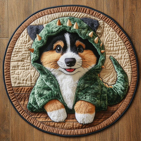Puppy Rex CP0707024CL Quilted Round Mat