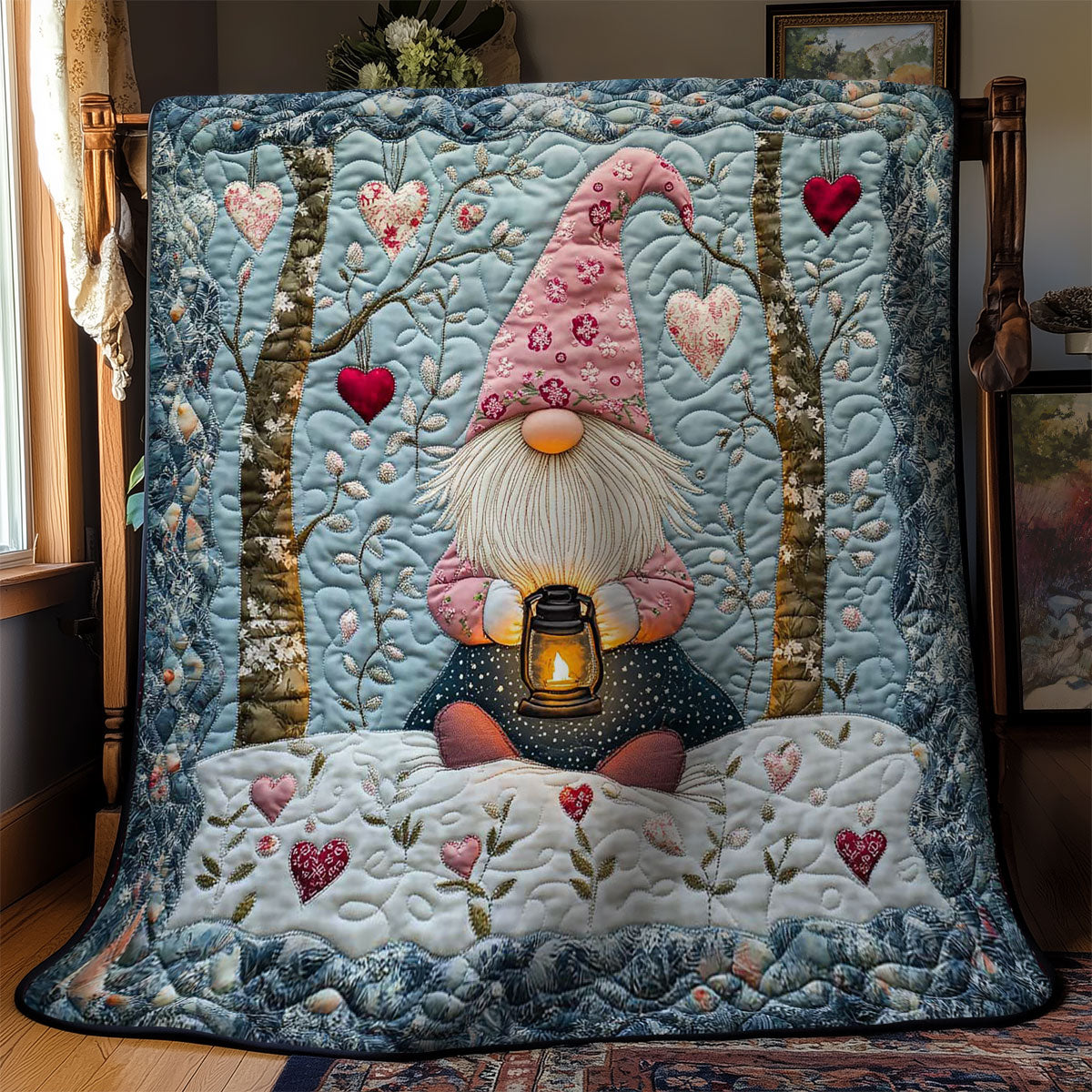 Lantern Glow Gnome WN1703113CL Quilt
