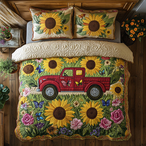Bloom Red Truck CW0108003CL Duvet Cover Set