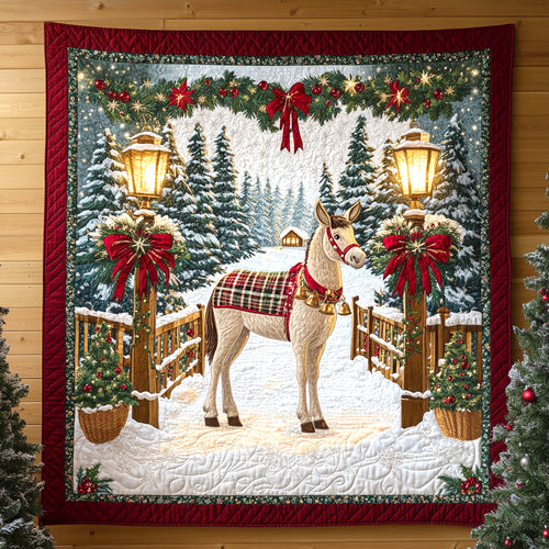 Festive Donkey CW1111031CL Quilt