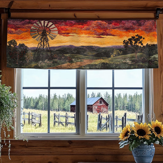 Windmill Wonderland WN2304050CL Quilted Valance