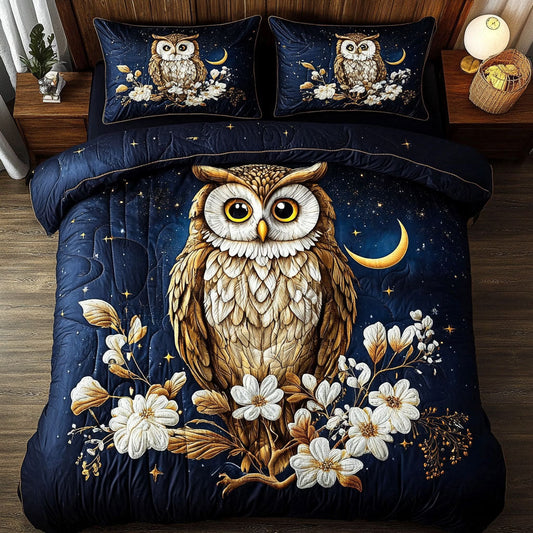 Golden Feathers Dreamscape WX0407028CL Duvet Cover Set