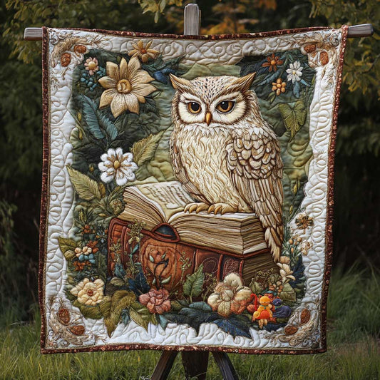 Enchant Gardenia Owl WP0212012CL Quilt