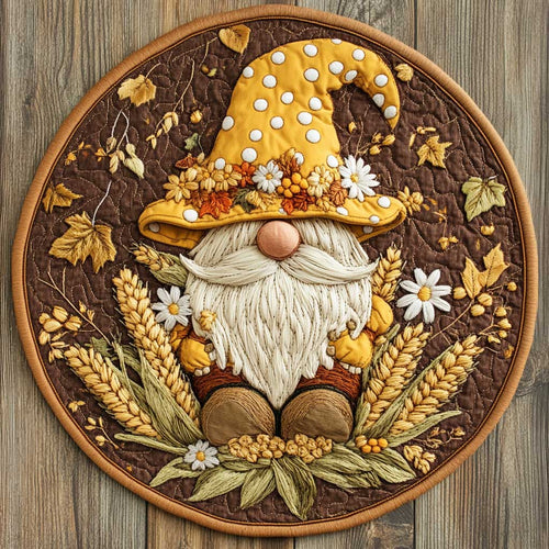 Gnome And Grains WN2105019CL Quilted Round Mat