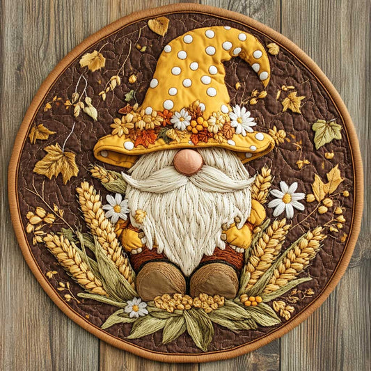 Gnome And Grains WN2105019CL Quilted Round Mat