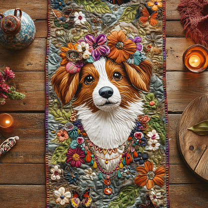 Bloomy Dog WN1707001CL Quilted Table Runner