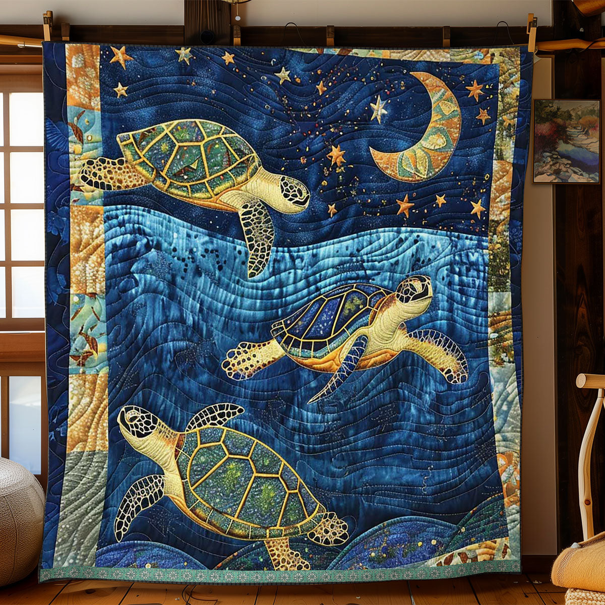 Sea Turtle WJ1909020CL Quilt