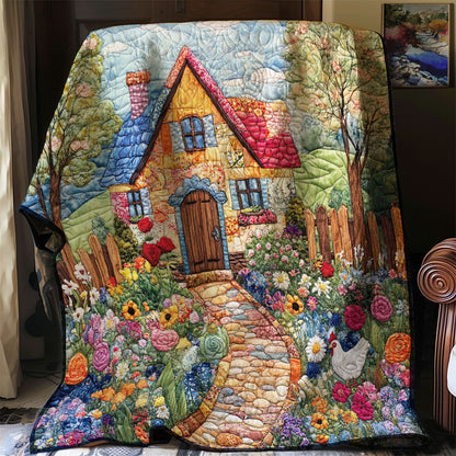 Cozy Storybook House WJ1403006CL Quilt