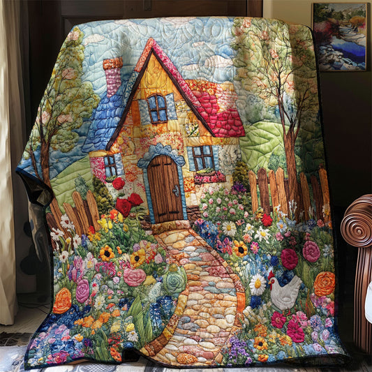 Cozy Storybook House WJ1403006CL Quilt