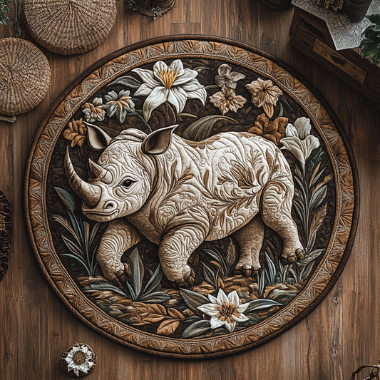 Flower Rhino WY0206026CL Quilted Round Mat