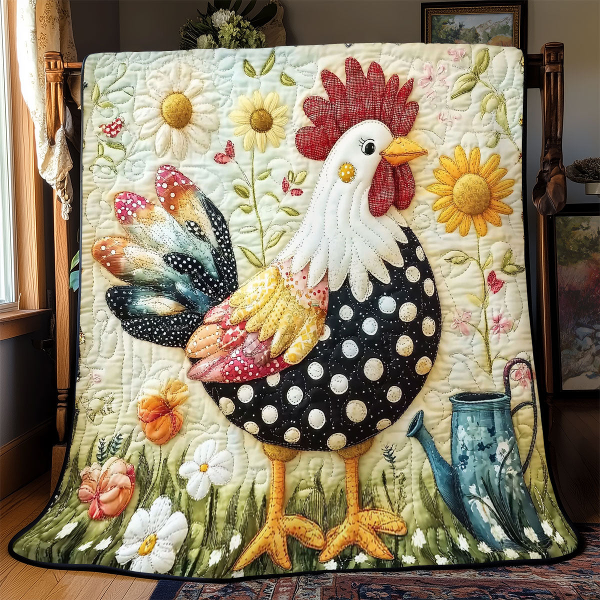 Chicken Charm WJ2712011CL Quilt