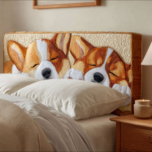 Corgi Chorus CP2912020CL Quilted Headboard Slipcover