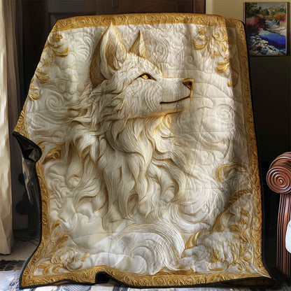 Fierce White Wolf WJ2712016CL Quilt