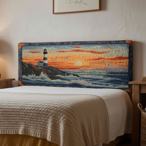 Lighthouse Wave Lantern WN1112173CL Quilted Headboard Slipcover