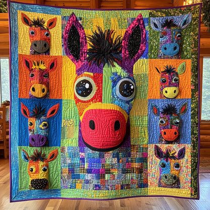 Colorful Donkey CW2508040CL Quilt