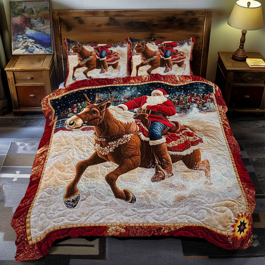 Reindeer And Santa Claus WY0712077CL Duvet Cover Set