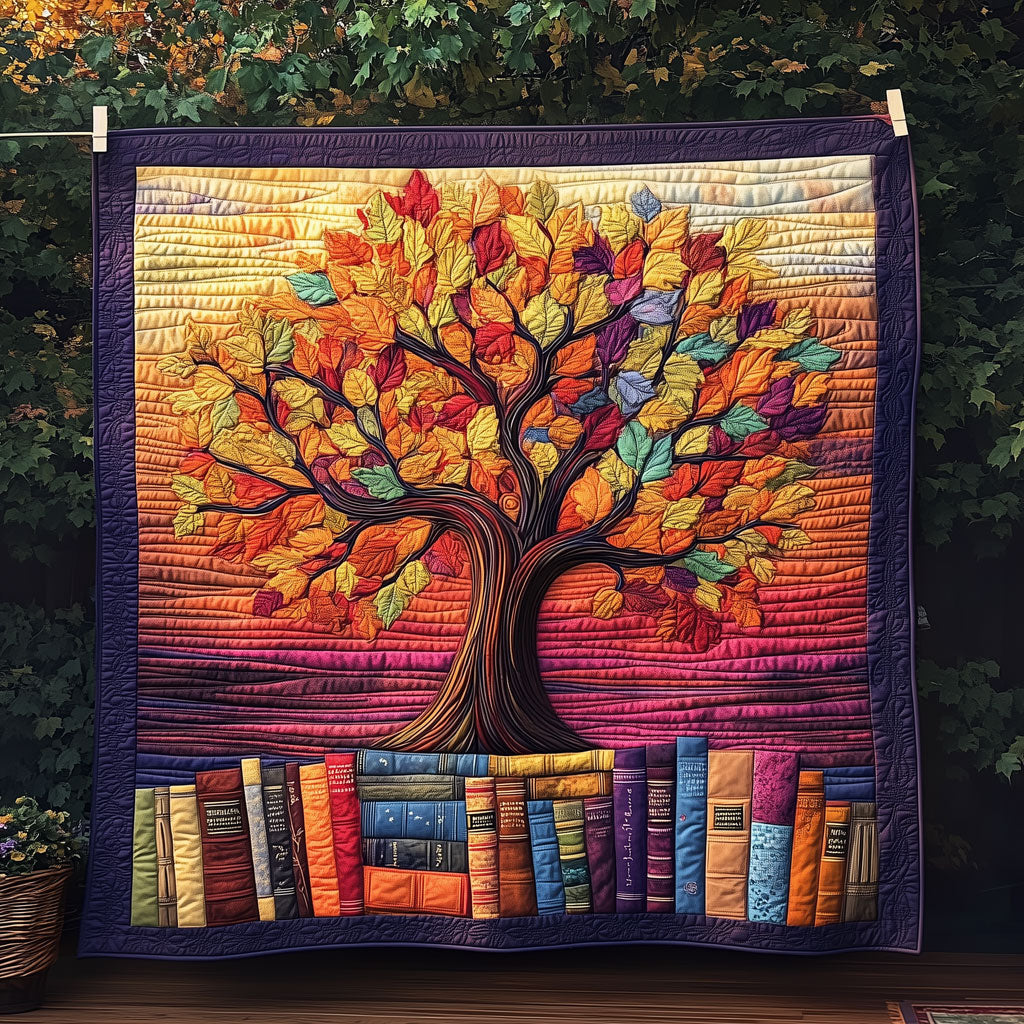 Tree & Book LT1109005CL Quilt