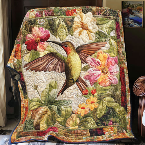 Hummingbird And Flower WY0301049CL Quilt