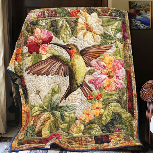Hummingbird And Flower WY0301049CL Quilt
