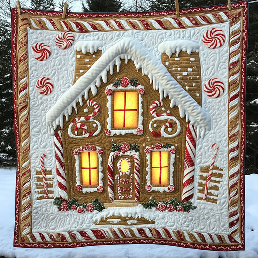 Gingerbread House LT2509001CL Quilt