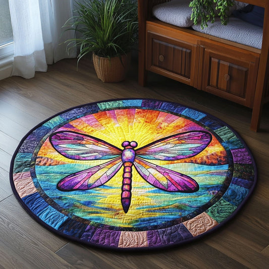 Glide and Glow CM1705025CL Quilted Round Mat