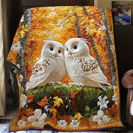 Couple White Owl WY0201030CL Quilt