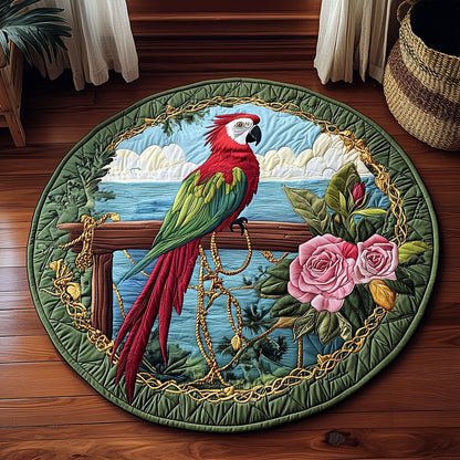 Tropicana Macaw WY1408048CL Quilted Round Mat