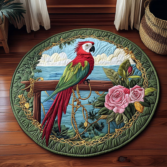 Tropicana Macaw WY1408048CL Quilted Round Mat