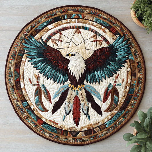 Eagle Dreamcatcher CW1807050CL Quilted Round Mat