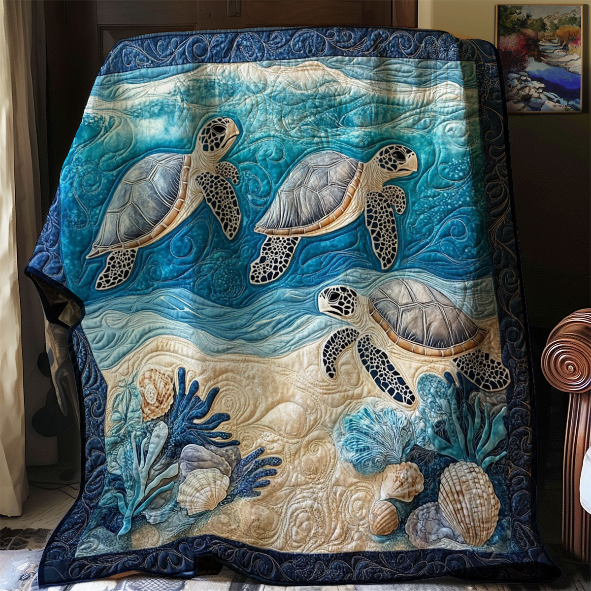 Sea Turtle WJ0301014CL Quilt