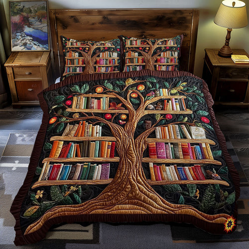 Tree Bookshelf WY2312084CL Duvet Cover Set