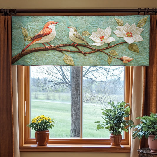 Couple Bird Magnolia WX2003088CL Quilted Valance