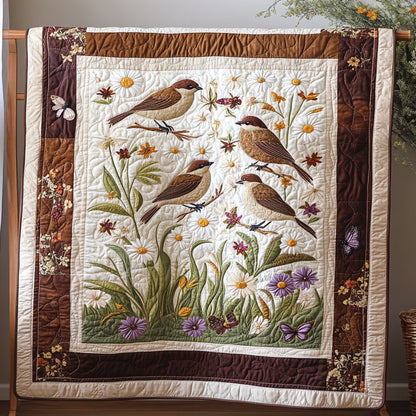 Gathering Of Sparrows WY2608047CL Quilt
