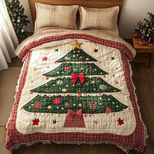 Holiday Quilt Christmas Tree WN1211061CL Duvet Cover Set