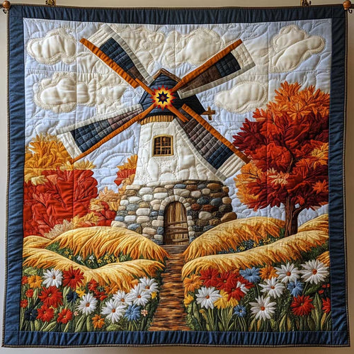 Autumn Old Windmill WP2112032CL Quilt