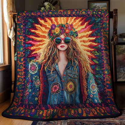 Radiant Hippie Girl WN1102045CL Quilt