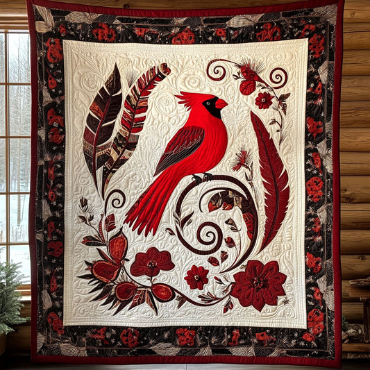 Crimson Cardinal CW0307021CL Quilt
