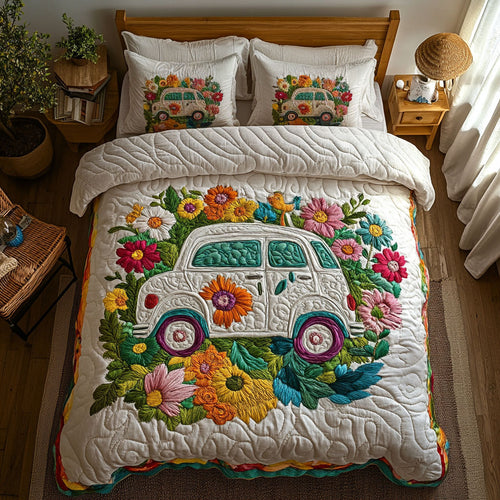 Rustic Hippie Car WN0609082CL Duvet Cover Set