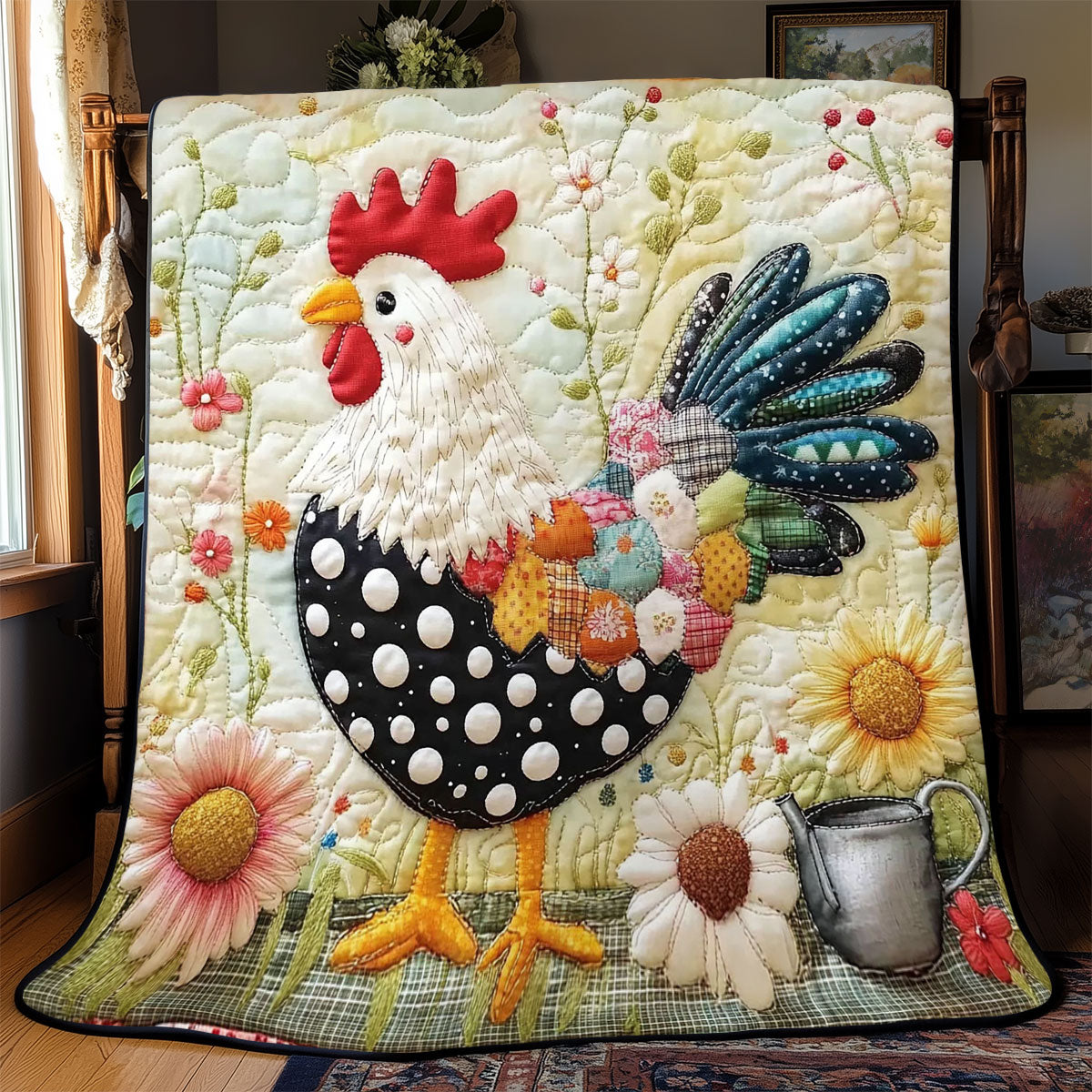 Chicken Charm WJ3112009CL Quilt