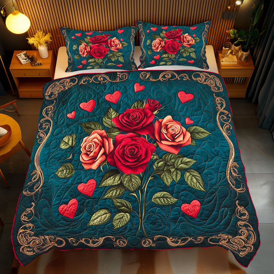 Valentine Rose Bouquet WP1112056CL Duvet Cover Set