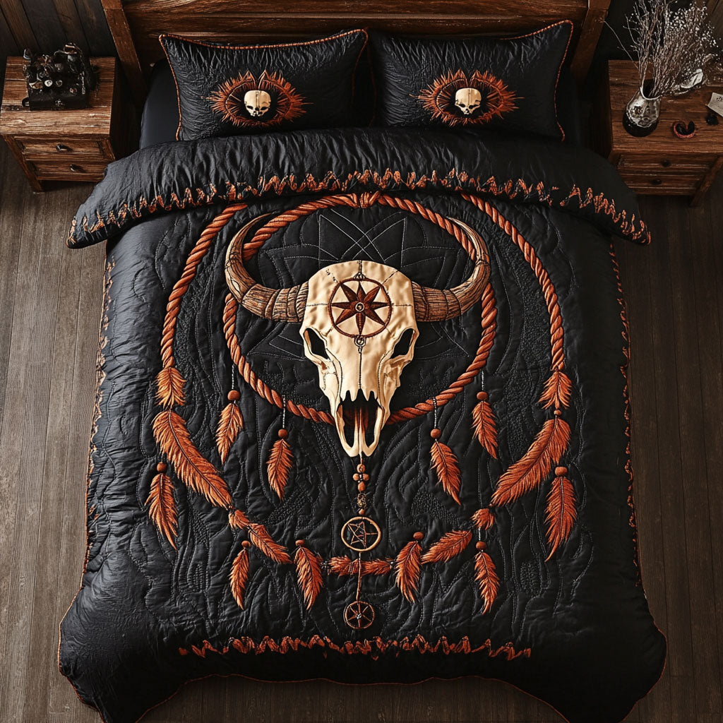 Bison Skull Dreamcatcher CP2705003CL Duvet Cover Set