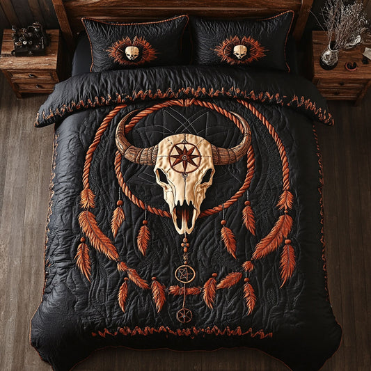 Bison Skull Dreamcatcher CP2705003CL Duvet Cover Set