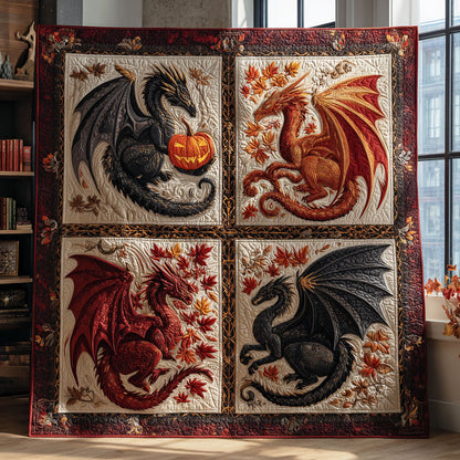 Majestic Dragon Pumpkin CW0708066CL Quilt