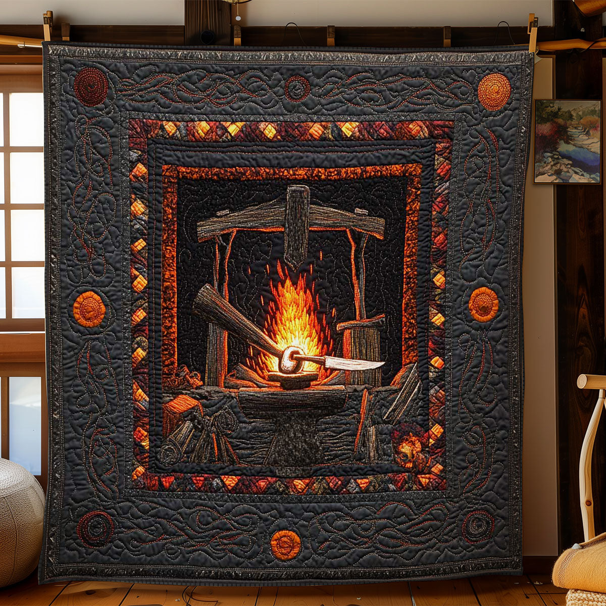 Blacksmith’s Flame WN2104006CL Quilt