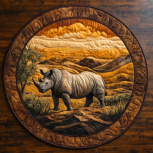 Rhino Dream CM0605014CL Quilted Round Mat