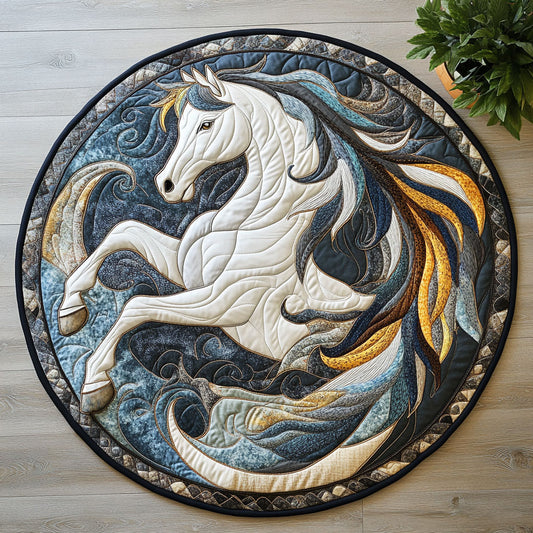 Mystic Horse CW3005601CL Quilted Round Mat