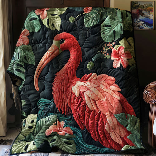 Tropical Scarlet Ibis WJ2102020CL Quilt